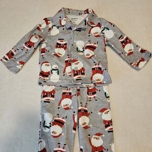 EUC Comfy Baby Santa Pajamas Size 12 Months